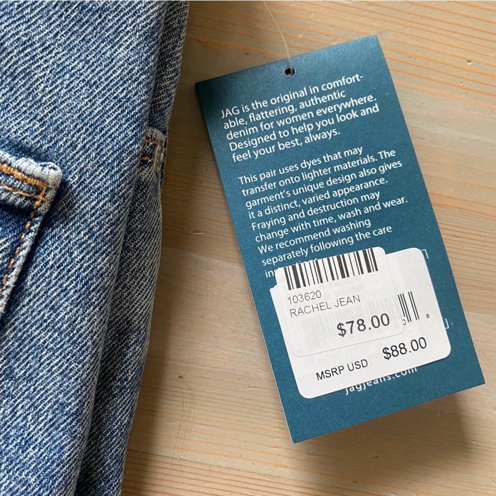NWT JAG Rachel High Rise Relaxed Tapered Leg Jeans 6 8 10 - Picture 12 of 13